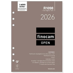 711680026 FINOCAM RECAMBIO ANUAL AGENDA DE ANILLAS OPEN R1098 1000-155X215MM 1DP 2026
