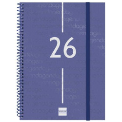741451026 FINOCAM AGENDA ESPIRAL YEAR E10-155X212MM SVH TAPA PP AZUL 2026
