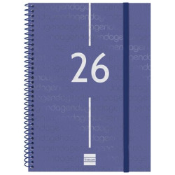742031026 FINOCAM AGENDA ESPIRAL YEAR E10-155X212MM SVV TAPA PP AZUL 2026