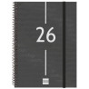 742036026 FINOCAM AGENDA ESPIRAL YEAR E10-155X212MM SVV TAPA PP NEGRO 2026