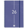 742041026 FINOCAM AGENDA ESPIRAL YEAR E40-210X297MM SVV TAPA PP AZUL 2026