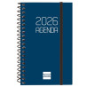 742711026 FINOCAM AGENDA ESPIRAL OPAQUE E3-79X127MM SVH TAPA PP AZUL 2026
