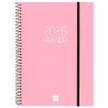 742764526 FINOCAM AGENDA ESPIRAL OPAQUE E10-155X212MM SVH TAPA PP ROSA 2026