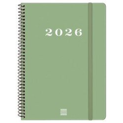 743502026 FINOCAM AGENDA ESPIRAL MY E10-155X212MM SVH TAPA DURA VERDE 2026