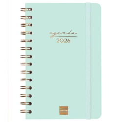 762000326 FINOCAM AGENDA ESPIRAL ALMA E5-117X181MM SVH TAPA DURA MENTA 2026