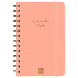 762000526 FINOCAM AGENDA ESPIRAL ALMA E5-117X181MM SVH TAPA DURA CORAL 2026