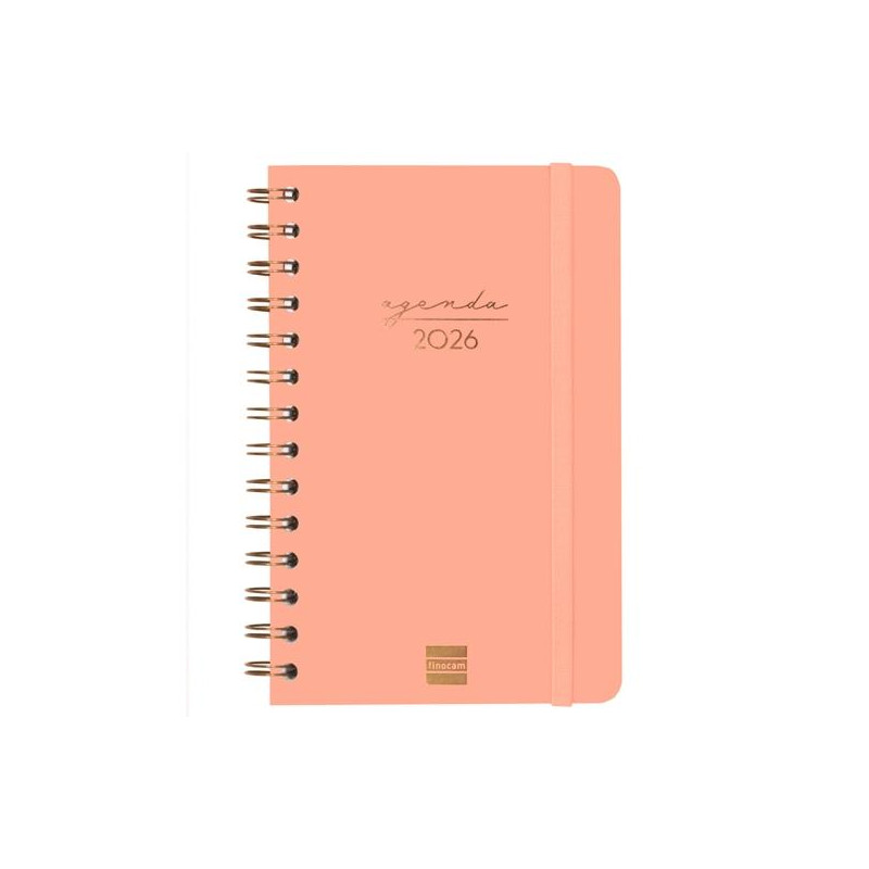 762000526 FINOCAM AGENDA ESPIRAL ALMA E5-117X181MM SVH TAPA DURA CORAL 2026