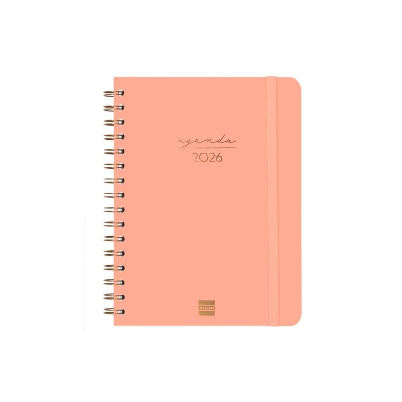 762020526 FINOCAM AGENDA ESPIRAL ALMA E10-155X212MM SVH TAPA DURA CORAL 2026
