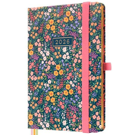 881543826 FINOCAM AGENDA MÍNIMAL DESIGN M4-118X168MM SVH TAPA DURA FLORA 2026