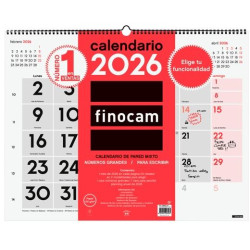 780020026 FINOCAM CALENDARIO DE PARED MIXTO XL-540X420MM MV NEUTRO 2026