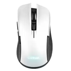 24889 TRUST RATÓN GAMING GXT 923W INALÁMBRICO RECARGABLE 7200 DPI 6 BOTONES DIESTRO ILUMINACIÓN LED BLANCO