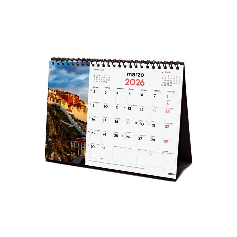 780324126 FINOCAM CALENDARIO DE SOBREMESA PARA ESCRIBIR S-210X150MM MV IMÁGENES MARAVILLAS DEL MUNDO 2026