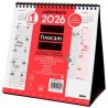 781560026 FINOCAM CALENDARIO DE SOBREMESA PARA ESCRIBIR S-190X190MM CON PESTAÑAS MV NEUTRO 2026