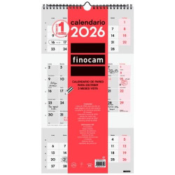 781580026 FINOCAM CALENDARIO DE PARED PARA ESCRIBIR M-236X430MM 3MV NEUTRO 2026