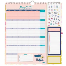 785140026 FINOCAM CALENDARIO DE PARED PLUS-215X325MM MV TALKUAL ICÓNICO 2026