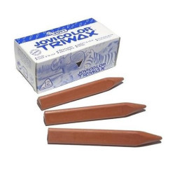97303 JOVI CERAS JOVICOLOR TRIWAX 82MM UNICOLOR MARRÓN CLARO CAJA 12 UD