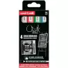 302422086 UNIBALL MARCADOR DE TIZA LÍQUIDA CHALK PWE-5M COLORES BÁSICOS ESTUCHE 4 UD