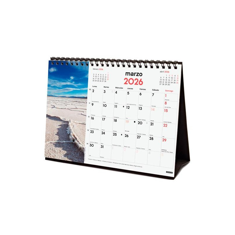 780324826 FINOCAM CALENDARIO DE SOBREMESA PARA ESCRIBIR S-210X150MM MV IMÁGENES NATURALEZA 2026