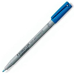 316-3 STAEDTLER ROTULADOR NO PERMANENTE LUMOCOLOR 316 F AZUL