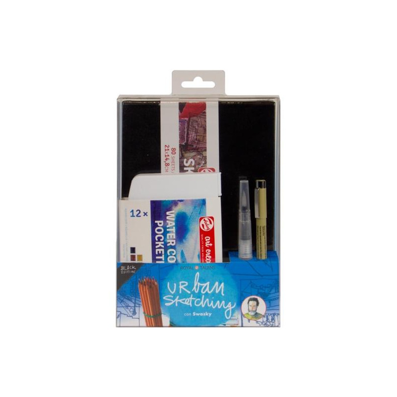 PO200010 TALENS SET URBAN SKETCHING NEGRO