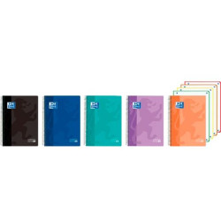 400196863 OXFORD CUADERNO EUROPEANBOOK 4 CLASSIC 120H A5+ 5X5 WRITE&ERASE T/PLÁSTICO C/SURTIDOS VIVOS