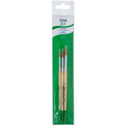 129258133 TITAN ARTS SET DE PINCELES 258/4-6-8 BLÍSTER 3 UD
