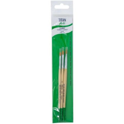 129258433 TITAN ARTS SET DE PINCELES 2584/4-6-8 BLÍSTER 3 UD