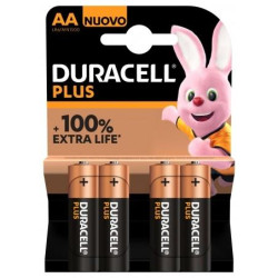 LR06AAA DURACELL PILAS PLUS LR06 ALCALINAS AA 1.5V -BLISTER 4U-