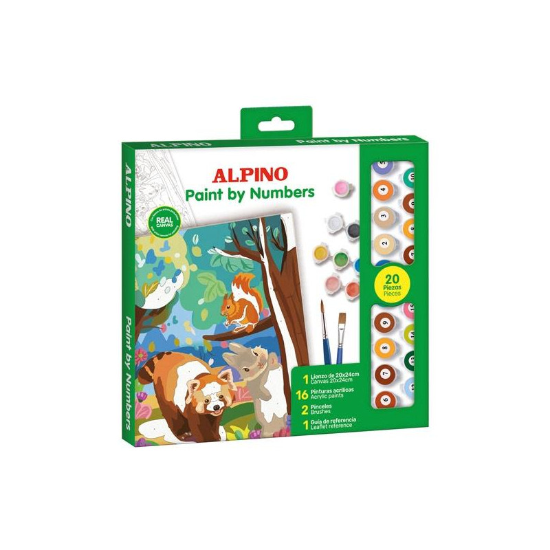 PN000110 ALPINO PINTURA ACRÍLICA PINTA POR NÚMEROS FOREST
