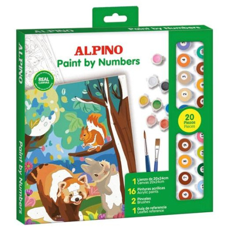 PN000110 ALPINO PINTURA ACRÍLICA PINTA POR NÚMEROS FOREST