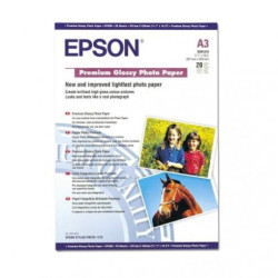 Papel Fotográfico Original EPSON Glossy Premium A3 Plus 20 Hojas 255 gr - C13S041316