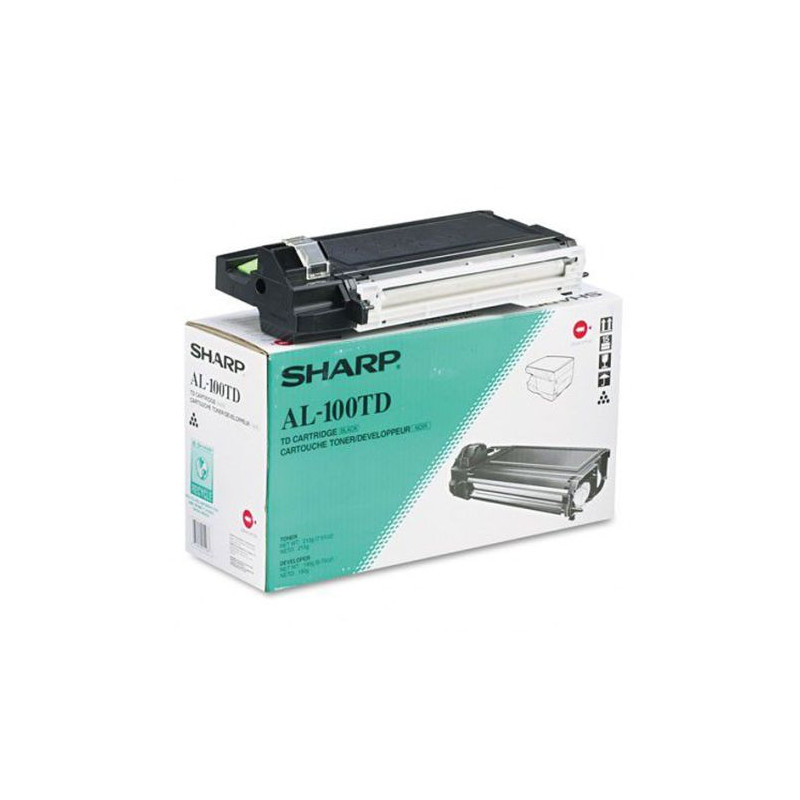 Toner Original SHARP AL-100TD Negro - AL100TD [PAG-6000]