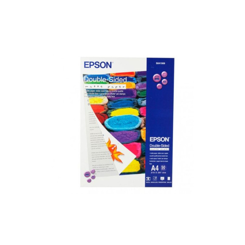 Papel Fotográfico Original EPSON Matt A4 178 gr 50 Hojas - S041569