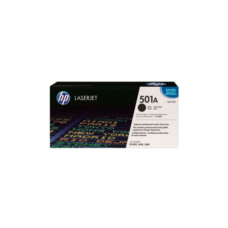 Toner Original HP 501A Negro - Q6470A [PAG-6000]