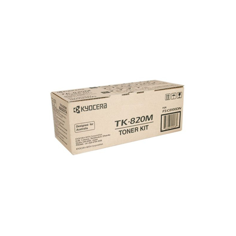 Toner Original KYOCERA-MITA TK820 Magenta - TK820M [PAG-7000]