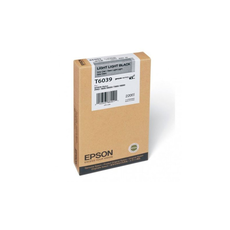 Cartucho  Original EPSON T6039 Gris - C13T603900  [ML-220]