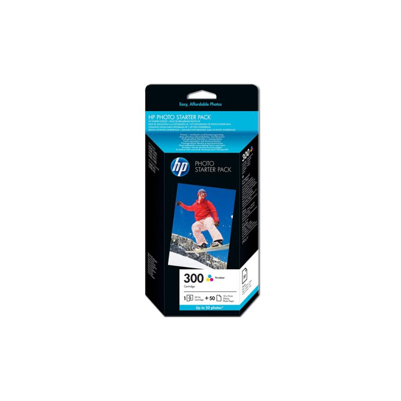 Papel Fotográfico Original HP 300 Value 10 x 15 50 Hojas - CG846EE