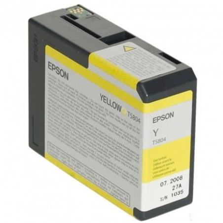 Cartucho Original EPSON T5804 Amarillo - C13T580400 [ML-80]