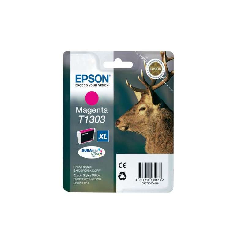 Cartucho Original EPSON T1303XL Magenta - C13T13034010 [ML-10.1][PAG-765]