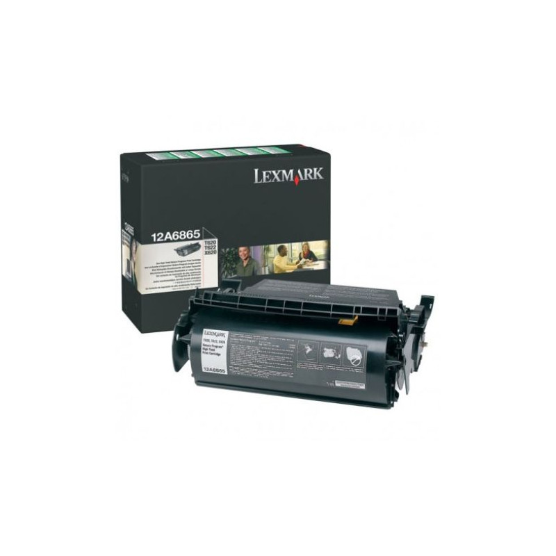 Toner Original LEXMARK 12A6865 Negro - 12A6865 [PAG-30000]