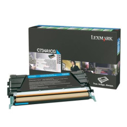 Toner Original LEXMARK C734A1 Cyan - C734A1CG [PAG-6000]