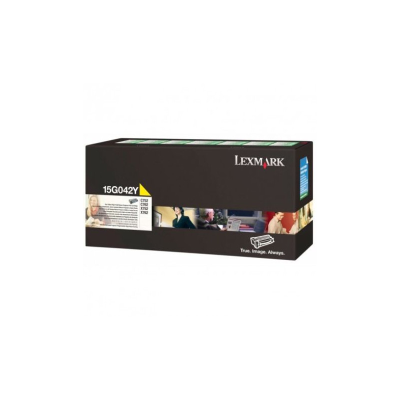 Toner Original LEXMARK 15G042 Amarillo - 15G042Y [PAG-15000]