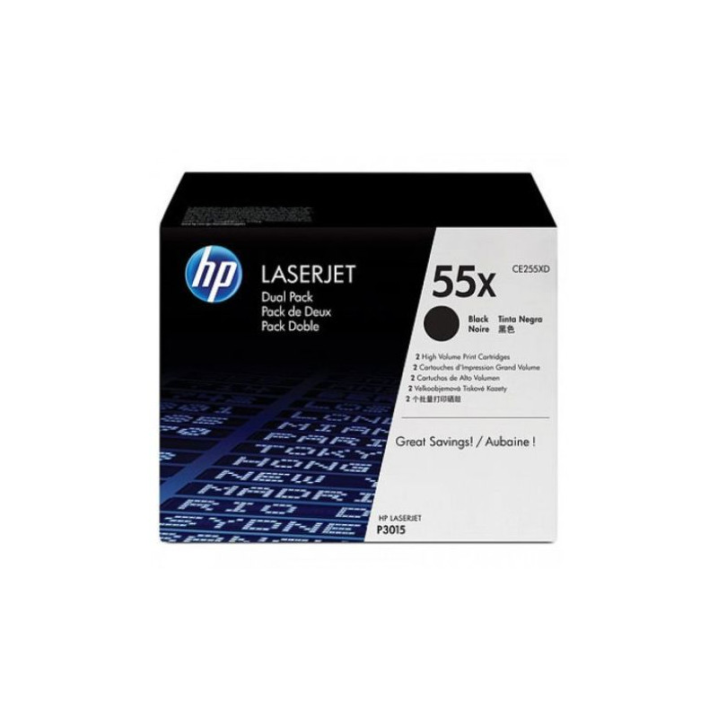 Toner Original HP 55X Negro - CE255XD [PAG-12500]