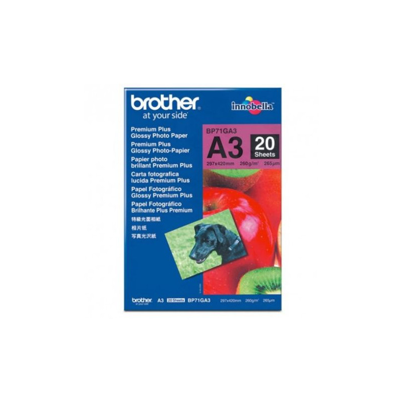 Papel Fotográfico Original BROTHER A3 72