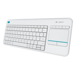Teclado Inalámbrico LOGITECH K400+ 920-007138 - USB · Touchpad · 10m · Blanco