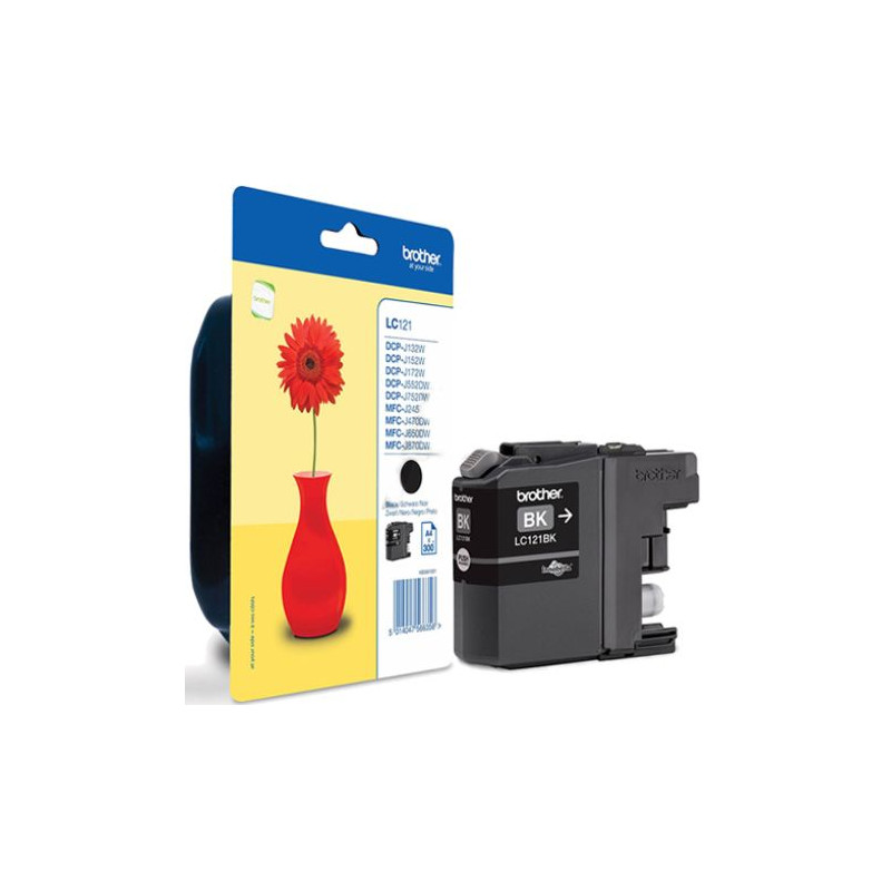 Cartucho Original BROTHER LC121 Negro - LC121BKBP [ML-7.1][PAG-300]