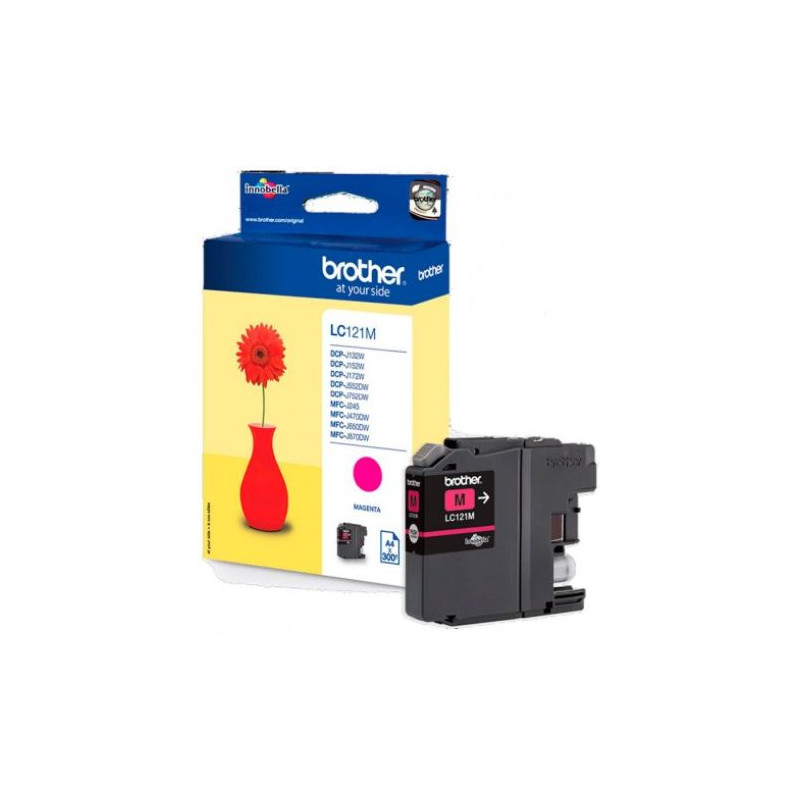 Cartucho Original BROTHER LC121 Magenta - LC121MBP [ML-3.9][PAG-300]