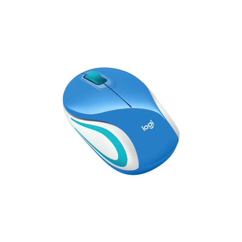 Ratón Inalámbrico LOGITECH M187 - USB · 1000DPI · Azul/Blanco