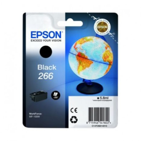 Cartucho Original EPSON 266 Negro - C13T26614010 [ML-5.8][PAG-250]