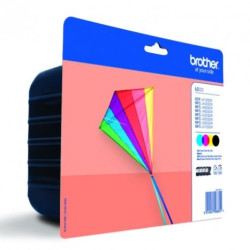 Pack Cartucho Original BROTHER LC223 BK+C+M+Y - LC223VALBP [ML-11.8][PAG-550]